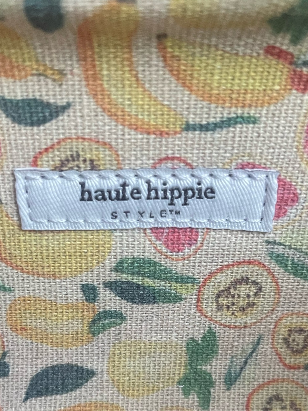 Haute Hippie Beaded Viral Fruit Clutch With Bamboo Handle Purse - Picture 6 of 8